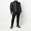 Philipp Plein zip-through biker jacket - Black