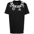 Philipp Plein necklace print T-shirt - Black
