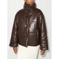 Nanushka Hide puffer jacket - Brown