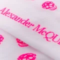 Alexander McQueen skull logo intarsia socks - White