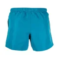 Zegna embroidered-logo detail swim shorts - Blue