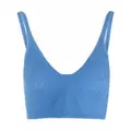 Nanushka knitted bra top - Blue