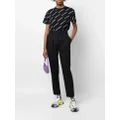 Karl Lagerfeld high-rise cropped trousers - Black