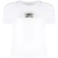 Stella McCartney logo-patch cotton T-shirt - White