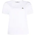 Vivienne Westwood Orb-embroidered organic cotton T-shirt - White
