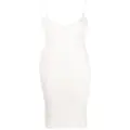 Dsquared2 ruched backless midi dress - White