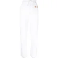 Moschino logo-print track pants - White