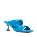 Aquazzura twist-detail leather sandals - Blue