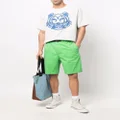 Kenzo buckle-fastened cotton shorts - Green