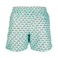 Derek Rose cherry-print swim shorts - Green