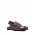 Officine Creative slingback leather loafers - Brown