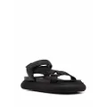 Moncler touch-strap sandals - Black