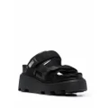 Premiata side touch-strap sandals - Black