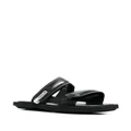 Premiata side logo-patch sandals - Black