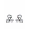 Pragnell 18kt white gold Bubbles diamond stud earrings - Silver