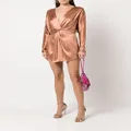 Michelle Mason twist-detail silk dress - Neutrals