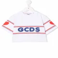 Gcds Kids logo-print short-sleeve top - White
