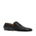 Magnanni interwoven leather loafers - Black