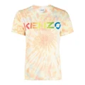 Kenzo logo-print tie-dye T-shirt - Orange