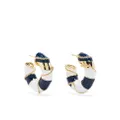 Shrimps Sailor hoop earrings - White