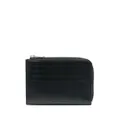 Jil Sander zip-up leather wallet - Black