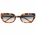 TOM FORD Eyewear Oversized tinted sunglasses - Brown