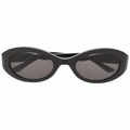Balenciaga Eyewear Twist round-frame sunglasses - Black