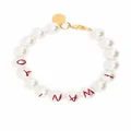 Simone Rocha pearl-embellished chain bracelet - Neutrals