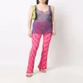 Philosophy Di Lorenzo Serafini intarsia-knit flared trousers - Pink