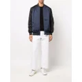 Karl Lagerfeld two-tone panel bomber jacket - Blue