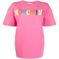 Moschino logo-print T-shirt dress - Pink