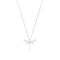 Anapsara 18kt white gold Dragonfly diamond pendant necklace - Silver