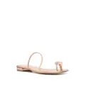 Casadei crystal toe-ring sandals - Pink