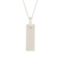 Parts of Four Plate pendant necklace - Silver