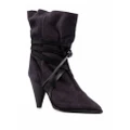 ISABEL MARANT pointed suede boots - Black