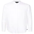 Emporio Armani band-collar button-up shirt - White