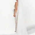 Rebecca Vallance Lily geometric veil - White