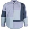 Paul Smith colour-block panel shirt - Blue