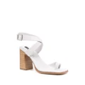 Senso 90mm Chrissy leather sandals - White