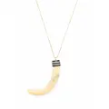 Tory Burch horn-pendant necklace - Gold