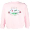 Casablanca Coso Okinawa embroidered sweatshirt - Pink
