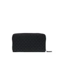 Emporio Armani logo-print zip-fastening wallet - Black