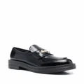 Love Moschino logo-plaque chunky loafers - Black