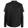 Diesel S-Marley-A layered shirt - Black