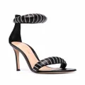 Gianvito Rossi Bijoux Crystal 105mm sandals - Black