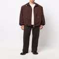 Jil Sander zipped hooded jacket - Brown