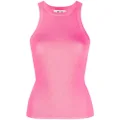 MSGM ribbed-knit sleeveless top - Pink