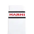Marni logo-jacquard striped socks - White