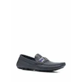 Casadei perforated leather loafers - Blue