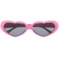 Moschino Eyewear heart-shaped frame sunglasses - Pink
